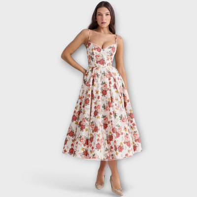Amelie | Elegant Flowy Midi Dress