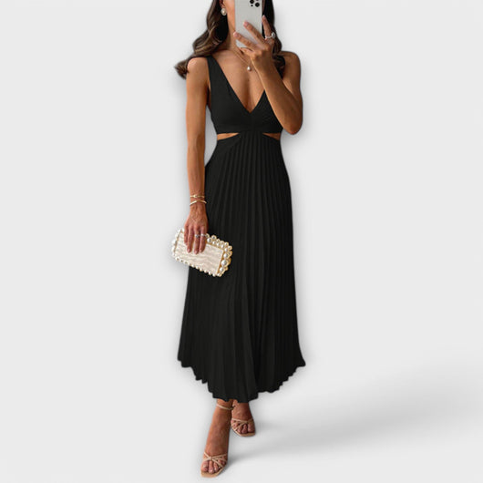 Elora | Elegant Pleated Evening Dress