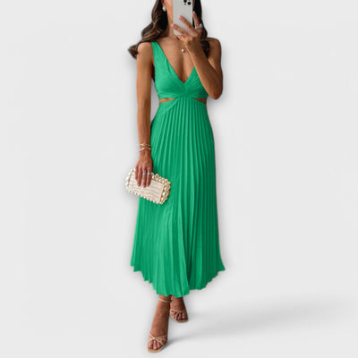 Elora | Elegant Pleated Evening Dress