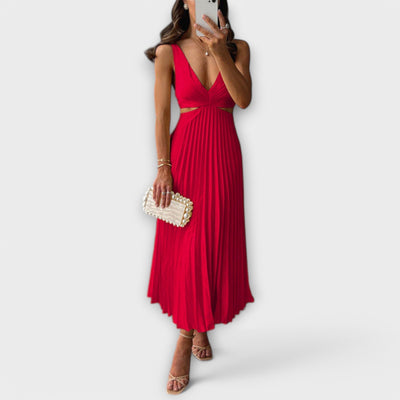 Elora | Elegant Pleated Evening Dress