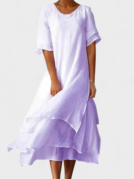 Eloise - Stylish Layered Midi Dress