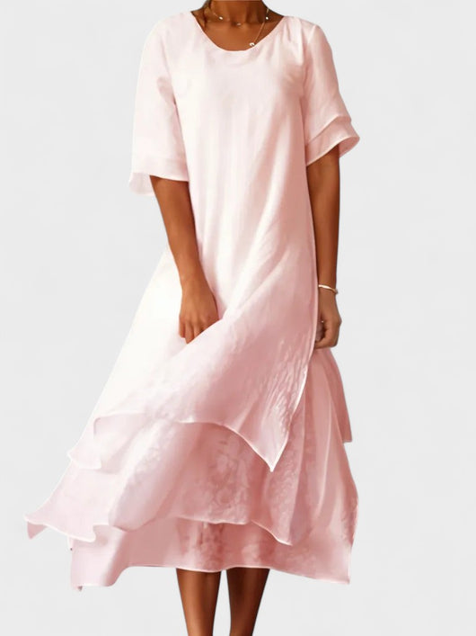 Eloise - Stylish Layered Midi Dress