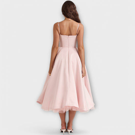 Amelie | Elegant Flowy Midi Dress