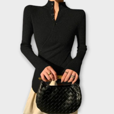 Michiko β Elegant Cotton Knit Sweater