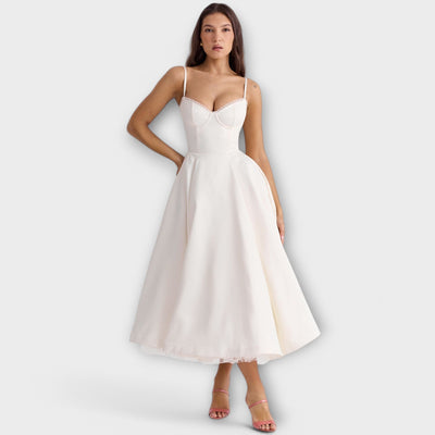 Amelie | Elegant Flowy Midi Dress