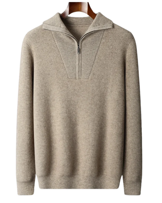 Portofino Cashmere Half Zip Sweater