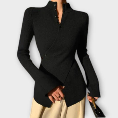 Michiko β Elegant Cotton Knit Sweater