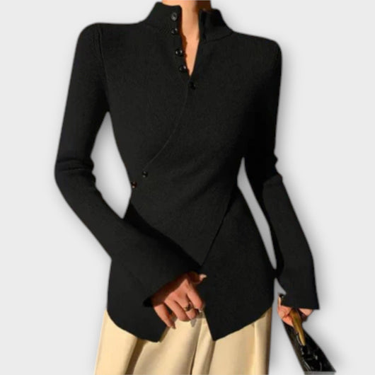 Michiko β Elegant Cotton Knit Sweater