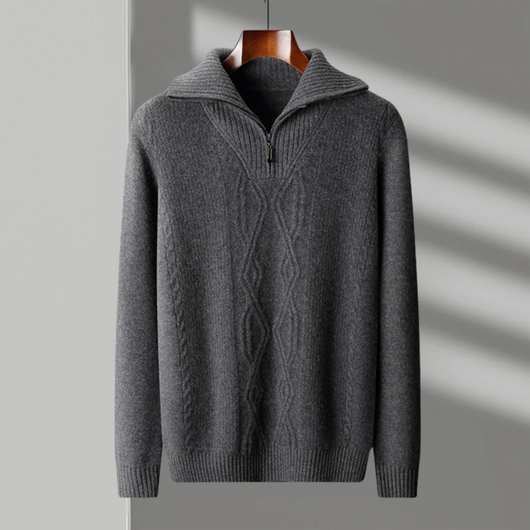 Taranto Merino Wool Zip Sweater