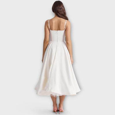 Amelie | Elegant Flowy Midi Dress