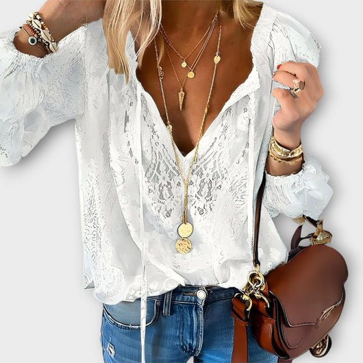 Adelina - Elegant Lace Blouse