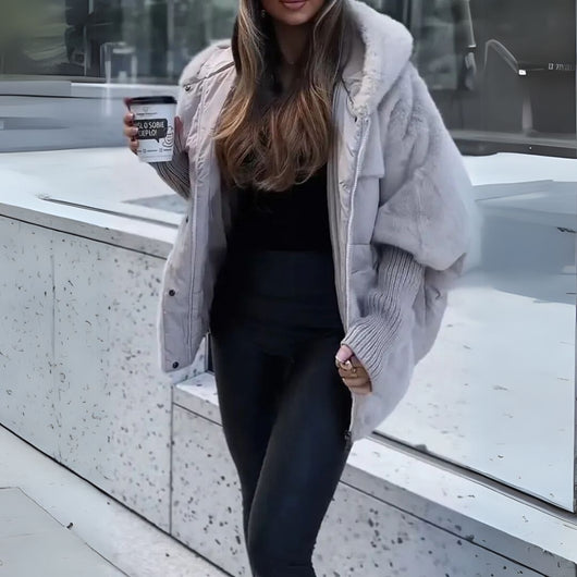 Ava - puffer jacket with teddy mix