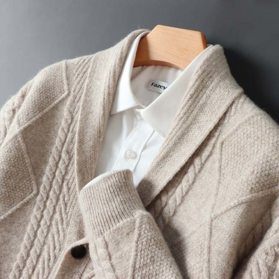 Savoca Merino Wool Cardigan