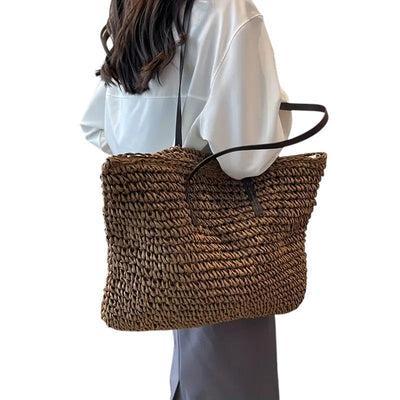 Lora.- Woven Tote Bag