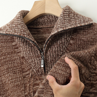 Taranto Merino Wool Zip Sweater