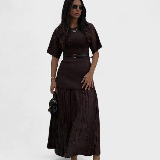 Andrea - Pleated Maxi Dress