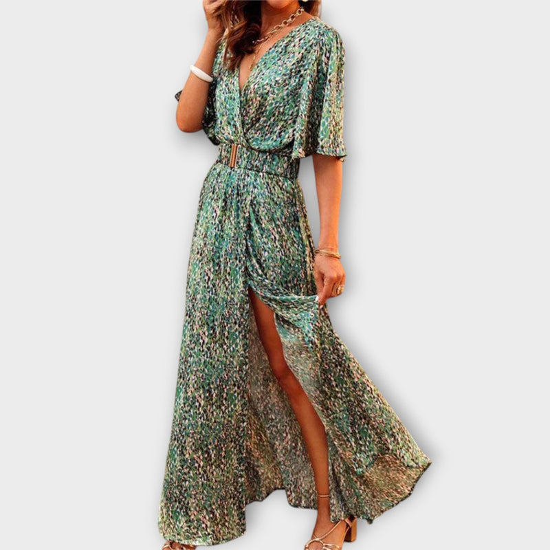 Sabine | Elegant Flowy Wrap Dress