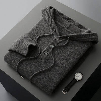 Elegant Merino Wool Hoodie