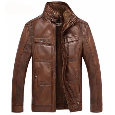 High-Quality Leather Men's Jacket
