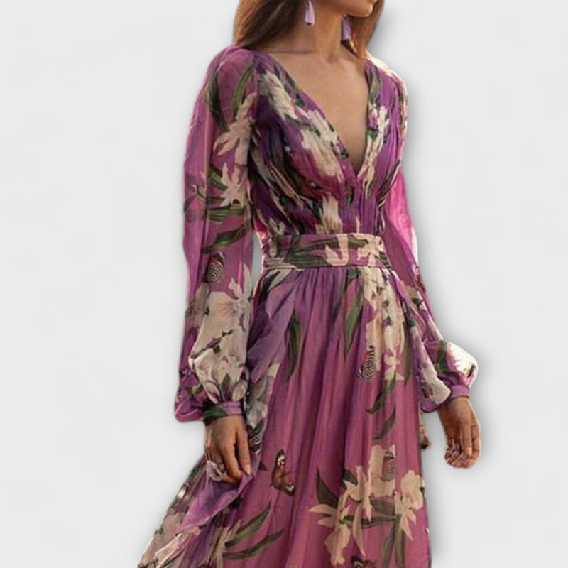 Isabella | Maxi Dress With Long Sleeves