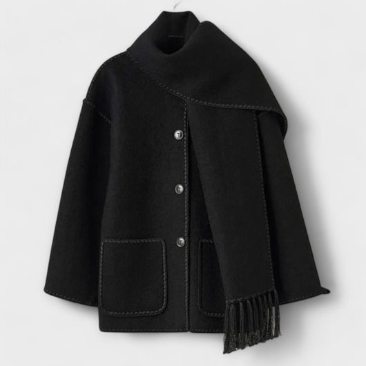 Chanel - Stylish Scarf Coat