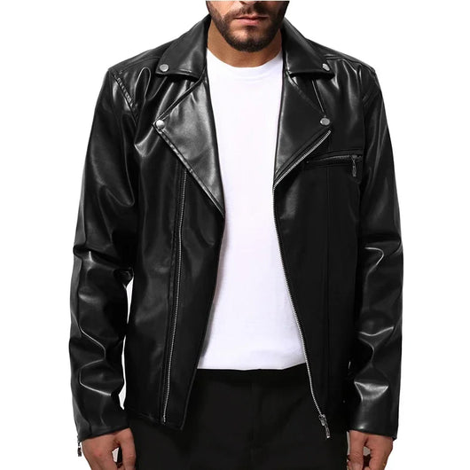 Casual Men's Leather Jacket