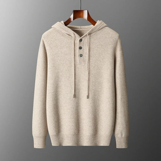 Elegant Merino Wool Hoodie