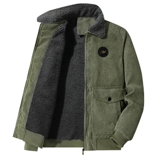 Elegant Fleece Lined Corduroy Jacket