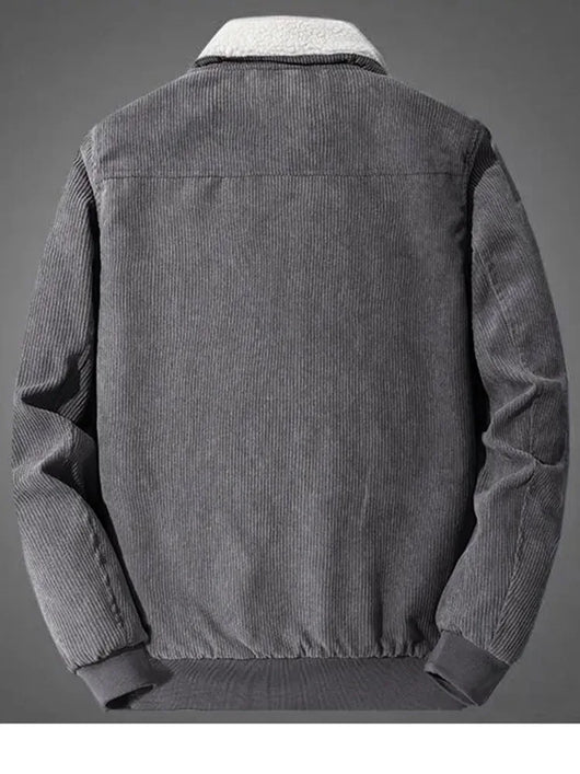 Elegant Fleece Lined Corduroy Jacket