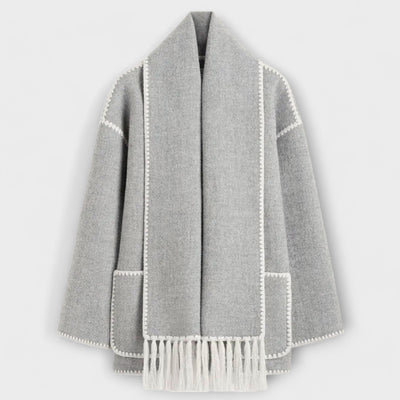 Chanel - Stylish Scarf Coat