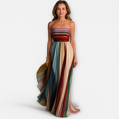 Gesine | Long Flowy Pleated Dress