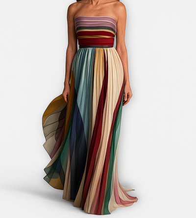 Gesine | Long Flowy Pleated Dress