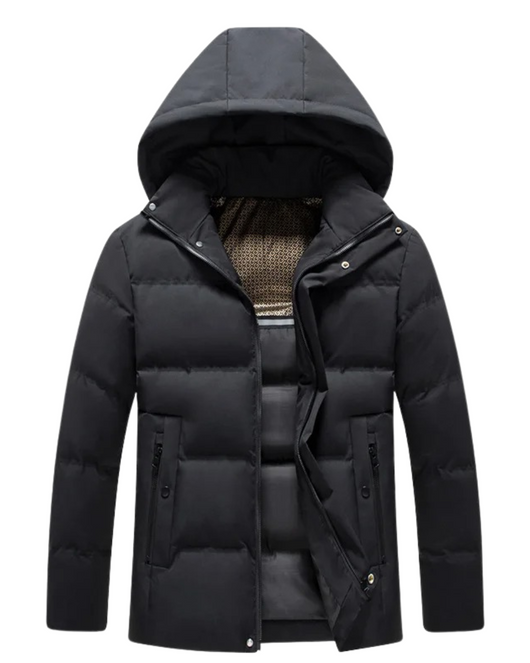 Elegant Hooded Fleece Jacket