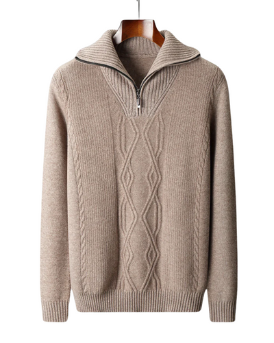 Taranto Merino Wool Zip Sweater