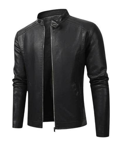 Elegant Men's Biker Leather Jacket