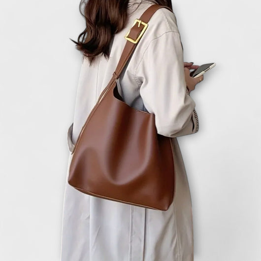 Lora. β Elegant Leather Shoulder Bag