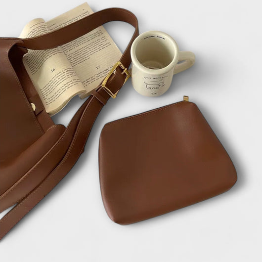 Lora. β Elegant Leather Shoulder Bag