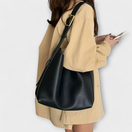 Lora. β Elegant Leather Shoulder Bag