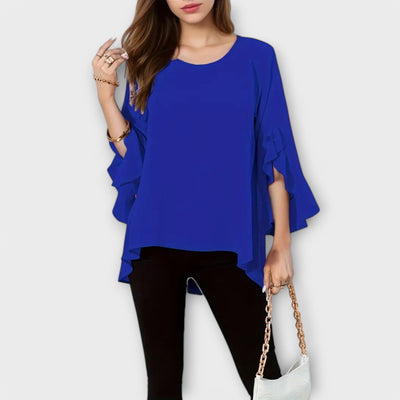 Aria – The Perfect Spring Blouse with Round Neck