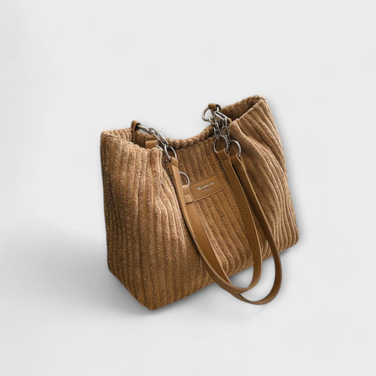 Lora. - Soft Cord Shoulder Bag