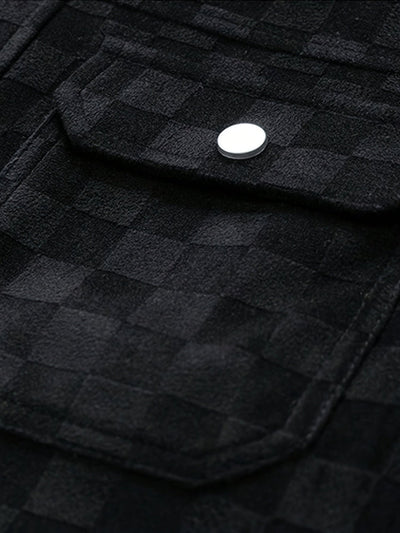 Checkered Suede Jacket
