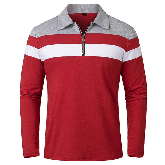 Elegant Stripped Zip Sweater