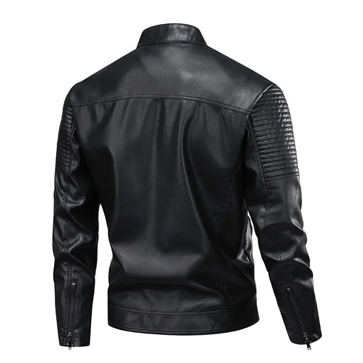 Multi Pocket Leather Jacket