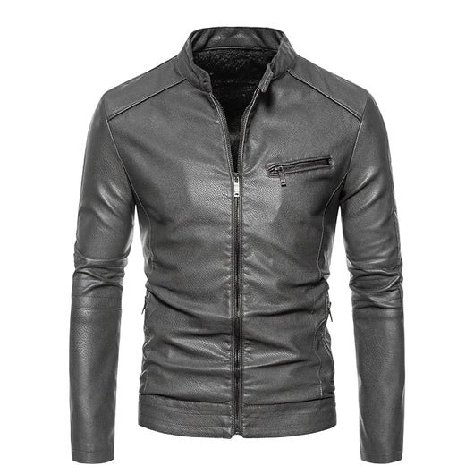 Plush Lined Leather Jacket