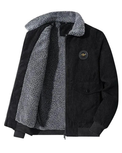 Elegant Fleece Lined Corduroy Jacket