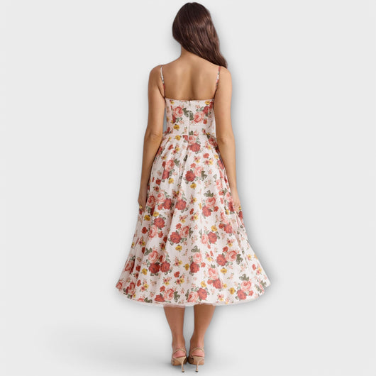 Amelie | Elegant Flowy Midi Dress