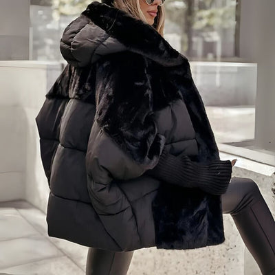 Ava - puffer jacket with teddy mix