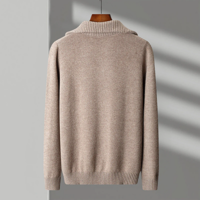 Taranto Merino Wool Zip Sweater