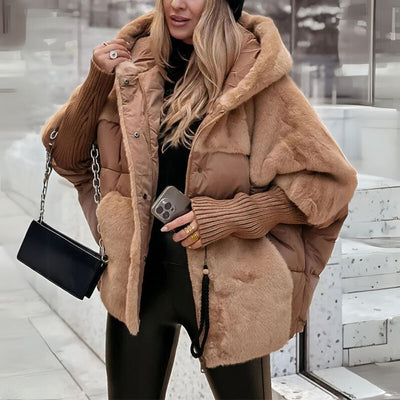 Ava - puffer jacket with teddy mix