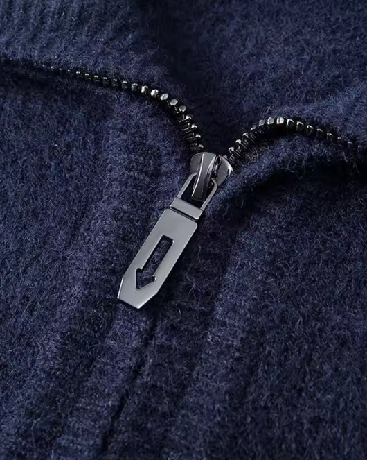 Gstaad Cashmere Quarter Zip Sweater